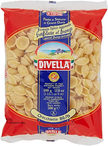 10x Pasta Divella 100% Italienisch N° 86/b Orecchiette 500 gr