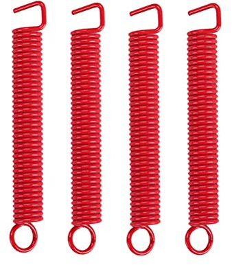 Tremolo-Steg-Spannfedern für E-Gitarre, Tremolo-Steg-System-Federn für ST Stil E-Gitarre (rot), 4 Stück