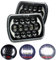 AUXTINGS LED Scheinwerfer, 12,7 x 17,8 cm, 17,8 x 15,2 cm rechteckig Schwarz mit DRL für Wrangler YJ Cherokee XJ H6054 H6054LL 69822 6052 6053(7x6 inch 105)