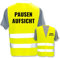 Bedruckte Marken-Warnwesten mit ISO-Leuchtstreifen * Standard- oder Reflex-Druck * Schule, Warnweste Begriffe Schule:Pausenaufsicht, Farbe + Größe:Gelb (M/L)
