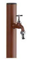 FONTANA A COLONNA C/RUBIN. BRUNNEN CORTEN MARRONE PAPILLON