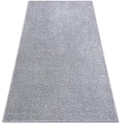 rugsx Moquette Simple Santa FE pour Chambre, Salon, Chambre à Coucher, Tapis de Sol, Argent, différentes Tailles, 100x150 cm