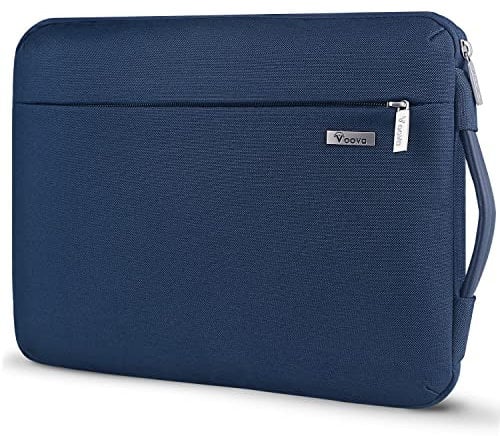 Voova 360° Protective Laptop Sleeve Carry Case 15.6 16 inch with Handle, Waterproof Slim Computer Cover Bag for MacBook Pro M3/M4 16, 15.6” HP Acer Lenovo ThinkPad IdeaPad Asus Notebook, Blue