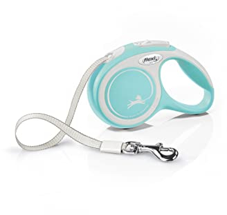 flexi® Comfort XS Gurt 3 m hellblau, Roll-Leine für Hunde bis 12 kg