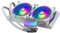 Cooler Master MasterLiquid ML240 Illusion White ARGB Close-Loop AIO CPU Liquid Cooler, Translucent Dome, 240mm Radiator, MF120 Halo PWM, AMD Ryzen AM5/AM4, Intel LGA1700/1200 (MLX-D24M-A18PW-R1)