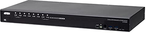 ATEN CS19208 8-Port USB3.0 4K DP KVM, Schwarz