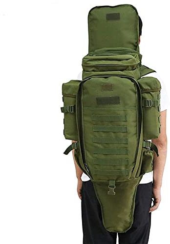 LSWKG Rucksack,Taktischer Gewehrrucksack,56-75L,Outdoor Wandern Daypacks Wasserdicht Militär Taschen für Männer Reisen Camping Jagd Trekking Klettern Rucksack (Color : A)