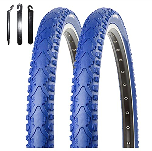 2 x Kenda K-935 Fahrradreifen Fahrradmantel Blau 40-622 (28 x 1,5) inkl. Reifenheber