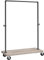 VASAGLE Heavy-Duty Clothes Rack, 80 kg Total Load, Clothing Rack with 98.5 cm Hanging Rail, Garment Rack with Storage Shelf, Industrial, Greige and Black HSR065B02