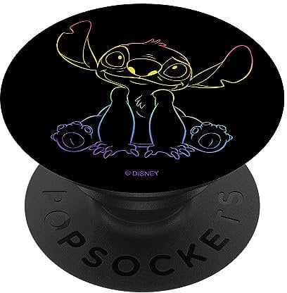 Disney Lilo & Stitch Rainbow Gradient Stitch PopSockets Adhesive PopGrip