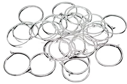 yaoqijie 300pcs Broc De Charme De Vin Ouvert Décoration D'anneau De Saut Ouvert for DIY Boucles d'oreilles À Vin Boucles d'oreilles Perles Hoop Party Favoriser Les Bijoux Lasting