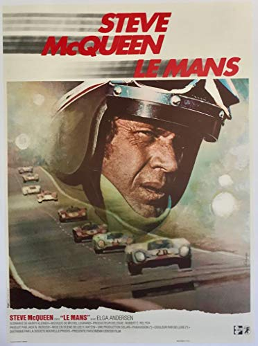 French Unicorn Filmposter Retro Le Mans Classic Steve Mc Queen