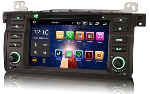 4GB+64GB 8 Kern Android 14 Autoradio für BMW 3er E46 M3 Rover 75 MG ZT GPS-Navigation Wireless Carplay Android Auto DSP Bluetooth 5.0 A2DP WiFi 4G DAB+ DVD SWC 7 Zoll Touchscreen