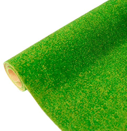 FANGZI Kunstrasen Rasenteppich mit 16,1 x 39,4 Zoll, Modelleisenbahnrasen Rasenmatte Grasmatte Gras Minigarten Bonsai Dekor, Künstlicher Rasen Rollrasen Kunststoffrasen Gras