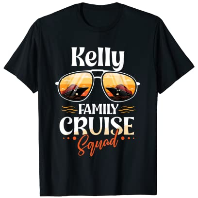 Kelly Family Cruise Squad | Personalisierter Kelly Vacation T-Shirt