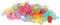 Baby Shower Schnuller, 100 Stück Acryl Schnuller Geburtstagsfeier Dekoration Baby Taufe Beruhigende Mini Farbe Spielzeug Mini Farbe Spielzeug Niedliche Baby Schnuller (transparente Mischfarbe)