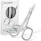 INXEN Profi Nagelschere Hautschere, Nagelhautschere Nagelscheren Fingernagelschere aus Rostfreiem Edelstahl, Nail Scissors mit Breite Gebogener Schneide, Hautzange Nagelschere für Fuß und Fingernägel