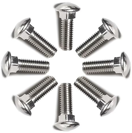 SYDARSYN Viti a Testa Tonda con Collo Quadrato in Acciaio Inox Bullone Carrello M4x20mm (60 Pezzi)