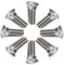 SYDARSYN Viti a Testa Tonda con Collo Quadrato in Acciaio Inox Bullone Carrello M4x20mm (60 Pezzi)