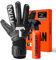 T1TAN Classic 1.0 Black-Out + Turbogrip - Torwarthandschuhe und Handschuhreiniger - ohne Fingerschutz - Fußballhandschuhe für Torhüter - Größe 8