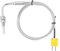 YUMILI Temperatursensor, Egt Thermoelement K Typ 1/8 Npt Temperaturfühler, Abgastemperaturfühler Mit Freiliegender Spitze Einstellbare Drucksperre