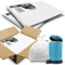 Bulk 1000 Pack | 10 Packs | RE-GEN 10L White Small Kitchen, Bathroom Pedal Bin Liners Refuse Sacks Everyday, Office & Home Use | Premium Grade Rubbish Garbage Bags 279/430 x 457mm