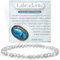 Labradorit - Transformation & Schutz - Edelstein Perlen Armband für Frauen, 4mm Kristall Silber 925 Naturstein Schmuck Elastisch Armbänder Damen, Chakra Spirituelle Charms Armbänder Geschenke