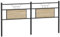 vidaXL Tête de lit chêne Sonoma 160 cm Bois d'ingénierie et Acier, Panneau de tête, tête de lit pour lit Double, tête de lit Double