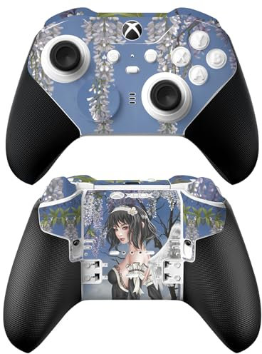 Head Case Designs Offizielle Nene Thomas Engel Und Blumen Anime Fee Gotisch Vinyl Haut Gaming Aufkleber Abziehbild Abdeckung kompatibel mit Xbox Series X & S Elite Wireless Controller Series 2