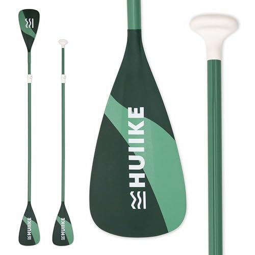 HUIIKE Paddel für Stand-Up Paddling Aluminium 2 in 1 Sup Paddel Doppelpaddel Abnehmbares 4-Teiliges | Stand Up Paddle Zubehör, Doppelpaddel für Sup Kajak Einstellbar | Sub Paddle Doppel Packbares