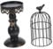 SOIMISS Vintage Vogelkäfig Kerzenständer Hochzeit Vogelkäfig Mittelstücke Tisch Kerzenständer Kegelkerzenhalter Vintage Kerzenständer Schwarze Ornamente Kerzenhalter Ständer Dekorationen