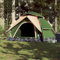 Fasba Kuppel-Campingzelt Trekkingzelt Wanderzelt Zelt Wasserdicht 5 Personen Grün Quick Release