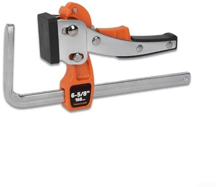 QuickFix - Abrazadera de trinquete para sistema de riel de sierra de mesa, para tareas de carpintería
