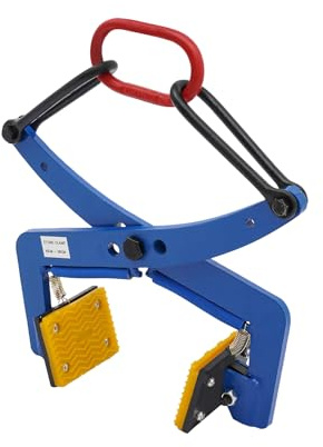 Stone Lifting Clamps 300kg Kerb Tongs, Heavy Duty Plate Crane Clamps with Lifting Ring, Vertical Clamp Grab, Pliers Lifter for Rock Granite Slab, Adjustable Opening 3.94-11.81in/10-30cm
