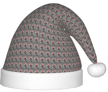 OAZCVBNN American Football Print Weihnachten Elf Hut Party Kopfbedeckung für Kinder Neujahr Festliche Feier Xmas Cap