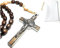 Genuine Made in Italy Blessed by Pope Francis Rosary Necklace rosary for car rearview mirror rosarios catolicos para hombre Medal Cross Saint Benedict Patron Saint of Students, Christian Values Honor