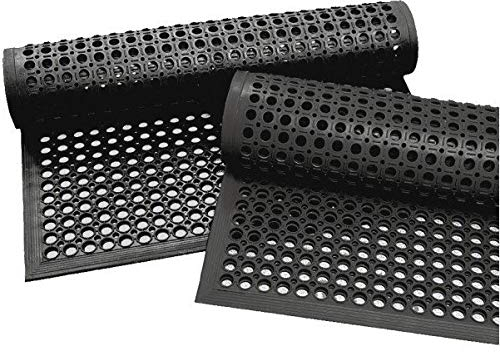 rg-vertrieb Gummimatte Ringgummimatte Wabenmatten mit Auffahrt Rand wählbar (90x150cm)