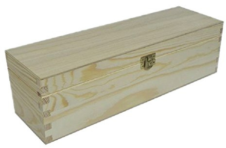 Wooden Wine Storage Chest Box - Wines Accessories Decoupage Craft Unpainted Raw