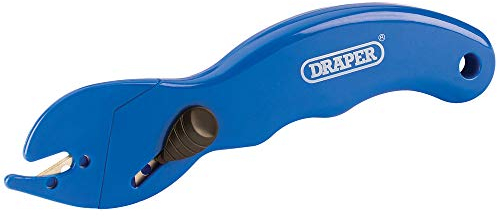 Draper Taglierina per imballaggio, blu (plastica, lama in acciaio legato, stile di sicurezza)