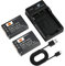 DSTE NP-95 Lot de 2 batteries d'appareil photo et chargeur compatibles avec Fuji X100T X100LE X100S X-S1