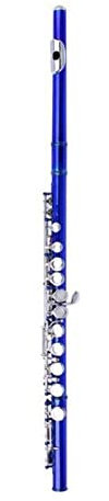 Kit Flûte traversière Flûte Argenté Plaqué 16 Trous C Clé US Cupronickel Instrument À Bois avec Étui (Color : 02)