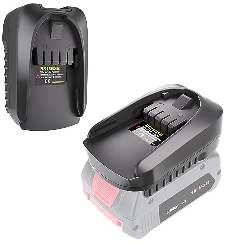 REACELL BS18BSB Adapter für Bosch PBA 18V Elektrowerkzeuge - Konvertieren Sie GBA Akku in PBA Akku (BAT609, BAT610, BAT618, BAT619)