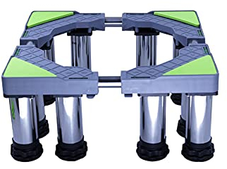 Sèche-linge Base de machine à laver Base de réfrigérateur anti-vibration Hauteur réglable 19-22 cm Socles et cadres de lave-linge séchant Pieds antidérapants surélevés Longueur/largeur 45-65 cm (