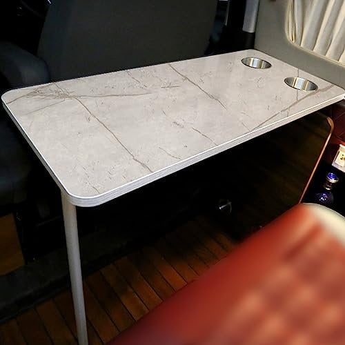 RV Tavolo Pieghevole, Tavolo Pieghevole a Muro, Tavolo da Pranzo, Tavolo da Esterno, Tavolo a Scomparsa, 39.5×79.5(15.6×31.3in), for Camper, Campeggio, Picnic All'Aperto (Color : Marble Grey, Size :