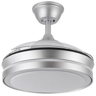 FABRILAMP AKUNADECOR Ventilador De Techo Esparta S Niquel Con Iluminacion Led Y Motor Dc