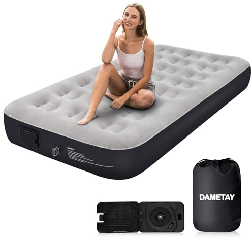 Dametay Luftmatratze Luftbett Selbstaufblasend für 1 Personen mit integrierter Pumpe Aufblasbare Matratze Luftmatratze Selbstaufblasend für Camping Reise und Heim