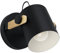 EGLO Wandlampe Hornwood, Vintage Wandleuchte im Industrial Design, Retro Lampe aus Stahl und Holz, Farbe Schwarz, creme, braun, Fassung E27, FSC zertifiziert