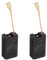 Trade-Shop Lot de 2 balais de charbon de moteur 7 x 12 x 20 mm Compatible avec meuleuse d'angle Parkside PWS 230 C3 / avec arrêt automatique