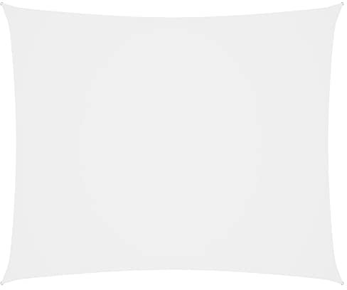 Buzaza Voile de Parasol Tissu Oxford rectangulaire 4x6 m Blanc,Voile D'Ombrage pour Patio,Respirant Toile Ombrage Une Protection des Rayons UV