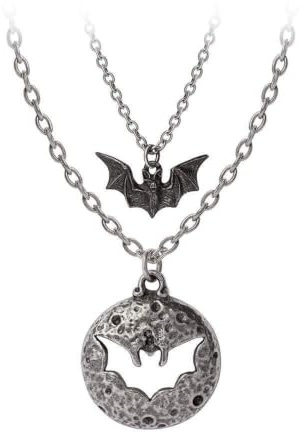 Alchemy Gothic Luna Roost Unisex Halskette schwarz/silberfarben Gothic